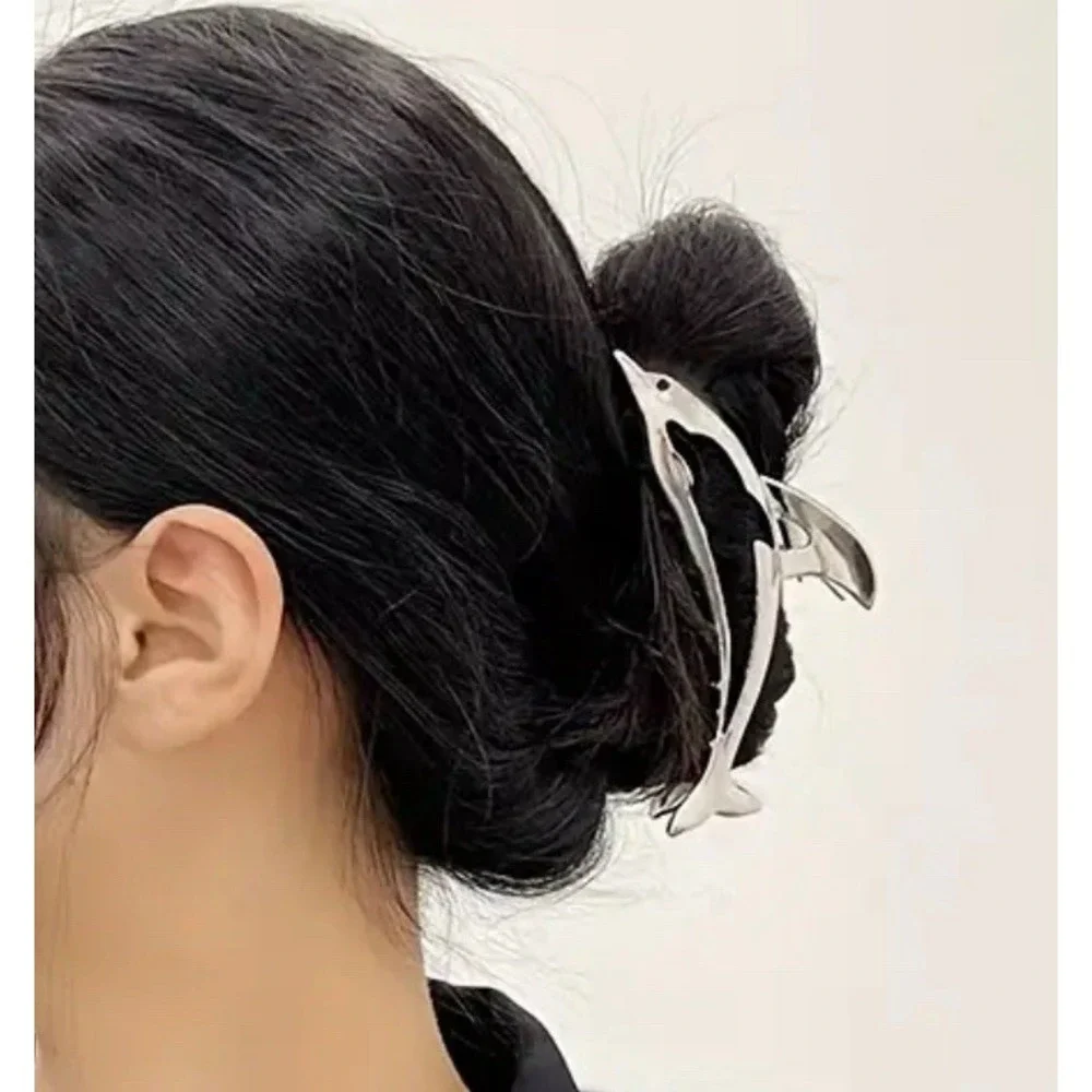 Ocean Animal‎ Dolphin Hair Clip Women Large Clip Hair Claw NEW